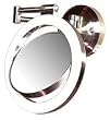 Zadro 10X - 1X Dimmable Sunlight Wall Mount Surround Mirror Satin Nickel SLW410