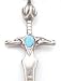 Turquoise Color Ancient Dragon Sword Pewter Pendant