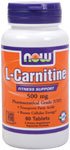 L-Carnitine by NOW Foods - Mental Fitness (500 mg - 60 Tablets)