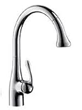 Hansgrohe 06460040 Allegro E Gourmet Kitchen Faucet, Chrome and Black