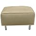 Baby : Jennifer DeLonge Microsuede Ava Ottoman in Rich Chocolate