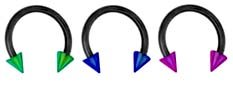 3 piece lot Black  Pink, blue, green Titanium 