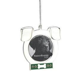 Reed & Barton Silver DOG EARS tree ornament - 2x2 by Reed & Barton