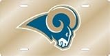 St.Louis Rams Laser Cut Gold License Plate