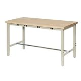60x30 Maple Safety Edge Power Apron Production Bench Tan