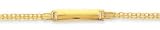  : 14k Yellow Bizmark Link Childrens ID Bracelet - 6 Inch