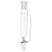 Chemglass CG-1712-02 Glass Cylindrical Style Graduated Addition Funnel, with 2mm PTFE Stopcock, 125mL Capacity