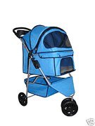 Classic Blue 3 Wheel Pet Stroller