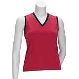 Tail Tennis Pink Com Vneck Sleeveless (COLOR: Pink/Nav, SIZE:Small)