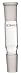 Kimble 166000-7529 Straight Connecting Adapter, 29/42 Outer Joint, 29/42 Inner Joint, 160 mm Overall Length, Borosilicate Glass