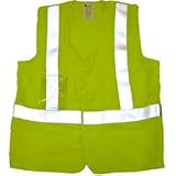 Arc Flame Resistant Lime Class 2 Vest with Silver stripes (2XL)