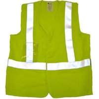 Arc Flame Resistant Lime Class 2 Vest with Silver stripes (3XL)