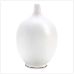 White Ceramic Longneck Vase