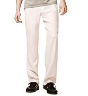 Big & Tall Linen Blend Straight Leg Regular Fit Trousers