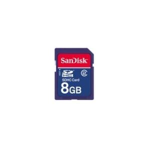 SanDisk 8 GB Class 2 SDHC Flash Memory Card SDSDB-8192 (Bulk Packaging)
