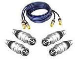 Belkin Hi-Performance Silver Series Audio Component Cable, RCA to RCA, 3.6m