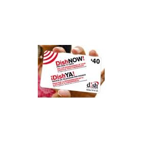 Dish Network $40 Dish Now Pre-paid TV Card