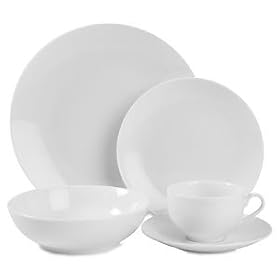 FandF GOURMET WHITEWARE RIM PASTA BOWL 12D by