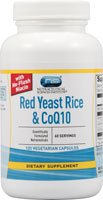 Vitacost Red Yeast Rice & CoQ10 with No-Flush Niacin -- 120 Vegetarian Capsules