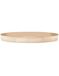 14K Rose Gold Flat Bangle Bracelet, 8mm (5/16") [Jewelry]