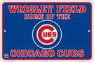 Wrigley Field Home of the Cubs Wall Sign
