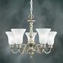 TL-SL8073-80 - 5 Light Chandelier in Venetian Silver Finish