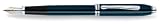 Cross Townsend Quartz Blue Lacquer w/ two-tone 18kt gold/rhodium-plated nib Extra Fine Point Fountain Pen - 696-1XR