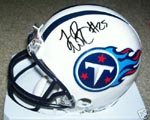 GAI Authentic Ledale White Autograph Tennessee Titans Mini Helmet w/ Case