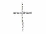 Ladies 0.25ct Diamond Cross Stick Pendant