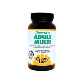 Chewable Adult Multi by Country Life 60 Wafers