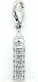 Baby Bottle, 14K Gold Diamond Charm