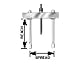 Automotive : 17-1/2 Ton Push-Puller 3-1/8 to 11-3/4In. Spread