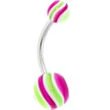 Purple Paradise HYPNOTIC Belly Button Ring