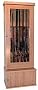 RUSH Gun Cabinet, Fashion, Oak finish, 64.75H x 24W x 16.75D