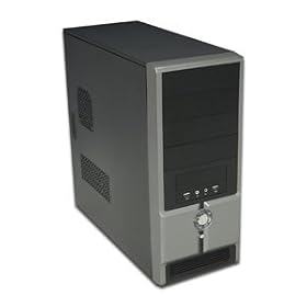 Power Up Black ATX Mid-Tower Case with 450-Watt Power Supply