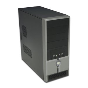 Power Up Black ATX Mid-Tower Case