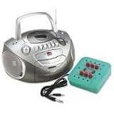 Buy 6 Station Listening Center, With Boombox  by AmpliVox