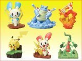 Complete Set of 6 Series II 2" Pokemon Buildable Figures Gashapon Collection