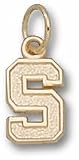 Stanford Cardinal "S" 3/8" Charm - 14KT Gold Jewelry