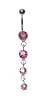 Sterling Silver Belly Ring with CZ Sterling Silver Belly Ring with CZ