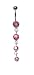 Jewelry : Sterling Silver Belly Ring with CZ