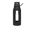Glass Water Bottle 16oz Black