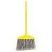 Rubbermaid Commercial Brute Angled Large Broom,  Polyethylene Bristles, 46-7/8 Inch Metal Handle, Yellow/Gray (6375-00GY)