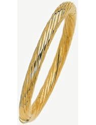 7mm 14k Fancy Bangle Bracelet