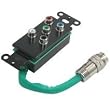 Cables To Go 42025 RapidRun Component Video with Stereo Audio RCA Wallplate (Black)