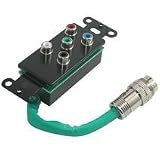 Cables To Go 42025 RapidRun Component Video with Stereo Audio RCA Wallplate (Black)