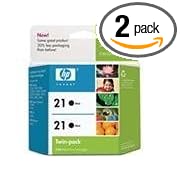 HP 21 Black Retail Twinpack
