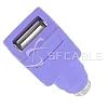 USB Adapter (for Keyboard), Type A Female / PS2 (MDIN6) Male