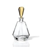 18oz. Amber Crystal Decanter - Hamilton Collection - Bohemia Crystal - Made In Czech Republic