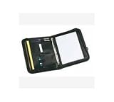 Masters 2754 zipped black leather look folio ring binder, EACH